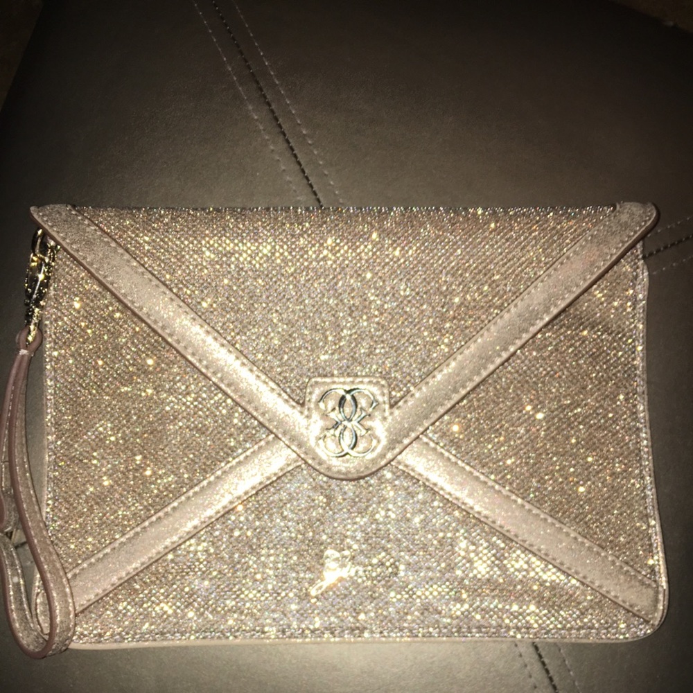 Guess clutch gold shimmer